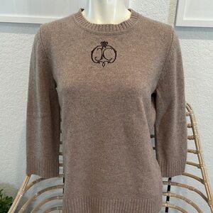 Brown Juicy Couture Sweater with Embroidered Logo xl